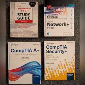 LOT Of 4 CompTIA Certification Course Books